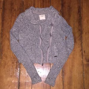 Grey Knit Jacket